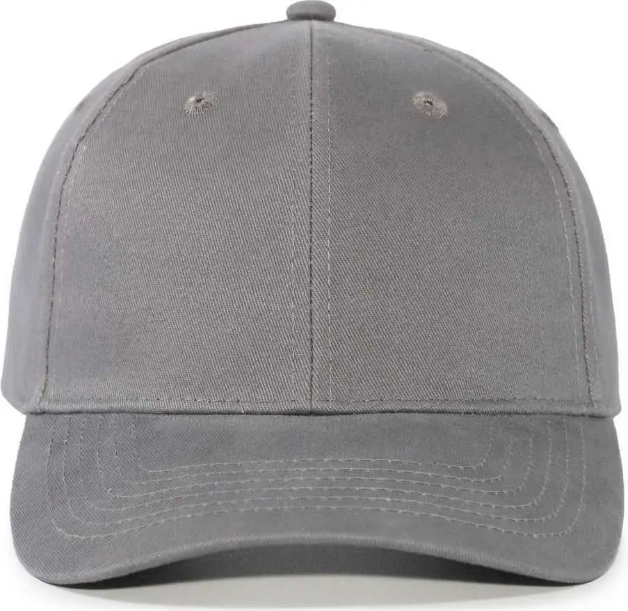Pacific Headwear 101c Brushed Cotton Hook-and-loop Cap - Graphite