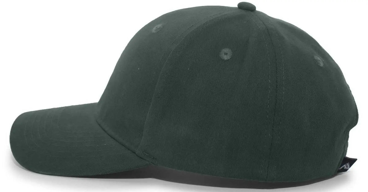 Pacific Headwear 101c Brushed Cotton Hook-and-loop Cap - Hunter
