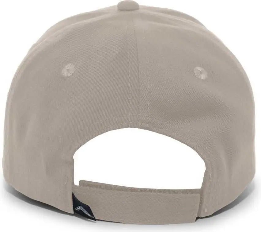 Pacific Headwear 101c Brushed Cotton Hook-and-loop Cap - Khaki - 7’’ - 7 7/8’’