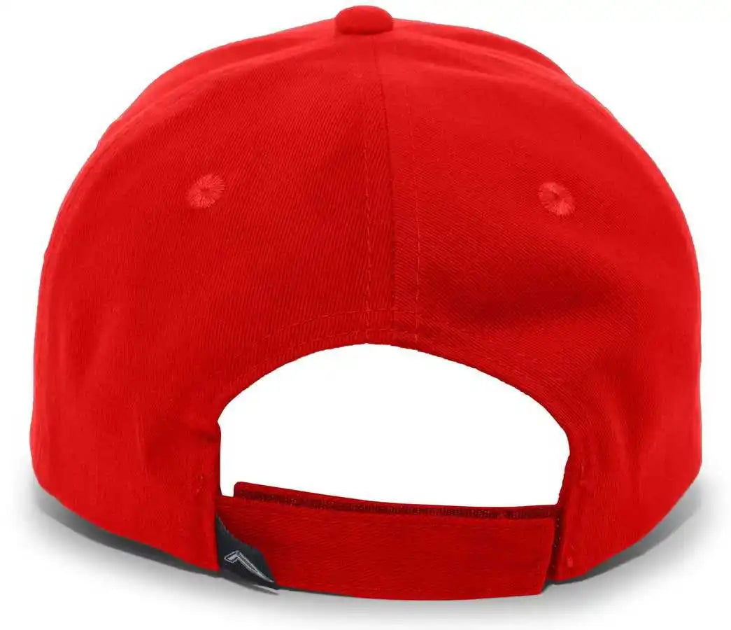 Pacific Headwear 101c Brushed Cotton Hook-and-loop Cap - Red - 7’’ - 7 7/8’’