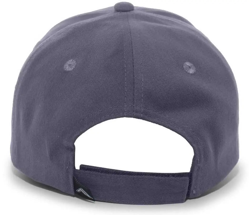 Pacific Headwear 101c Brushed Cotton Hook-and-loop Cap - White Graphite - Dark Gray / 7’’ - 7 7/8’’