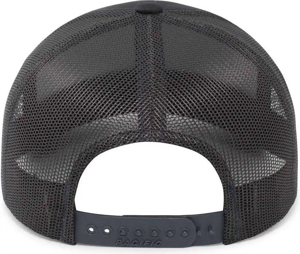Pacific Headwear 104br Trucker Snapback Braid Cap - Navy - 7’’ - 7 7/8’’