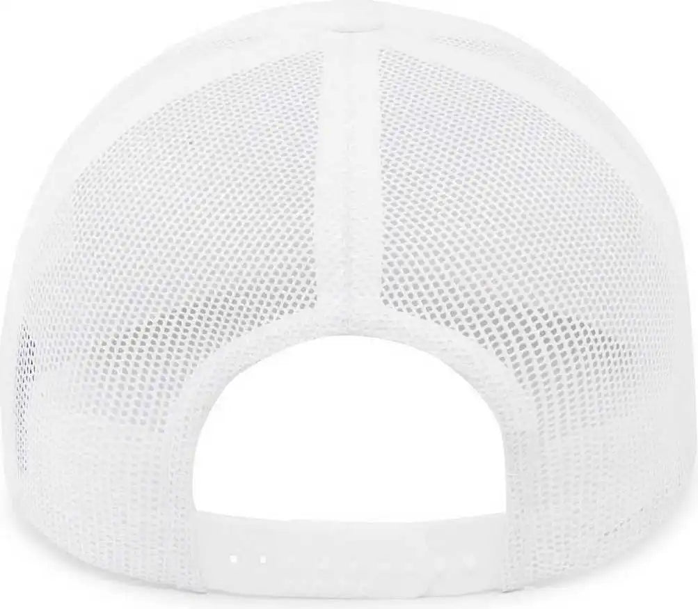Pacific Headwear 104br Trucker Snapback Braid Cap - White - 7’’ - 7 7/8’’