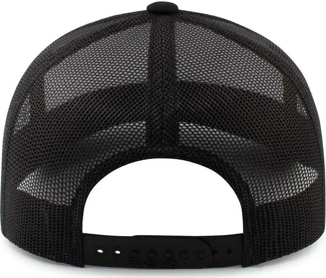 Pacific Headwear 104br Trucker Snapback Braid Cap White Black / 7’’ 7 7/8’’