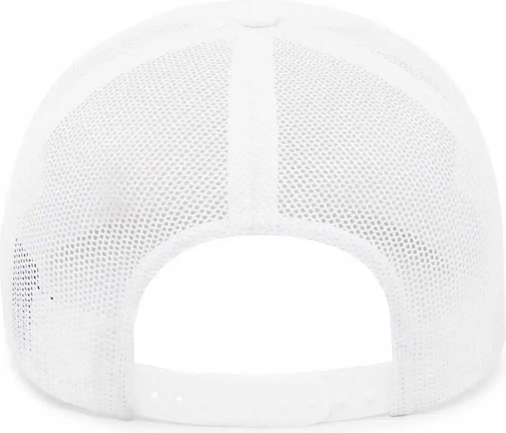 Pacific Headwear 104br Trucker Snapback Braid Cap White Moss Green / 7’’ 7 7/8’’