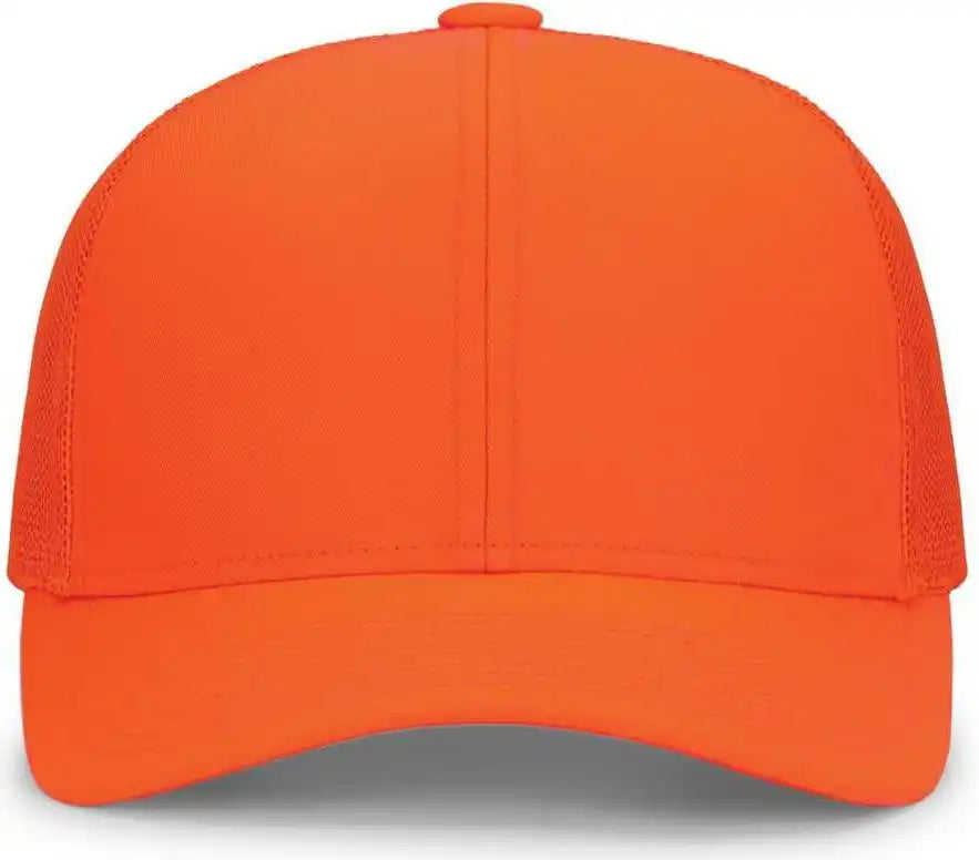 Pacific Headwear 104c Trucker Snapback Cap - Blaze Orange - 7’’ - 7 7/8’’