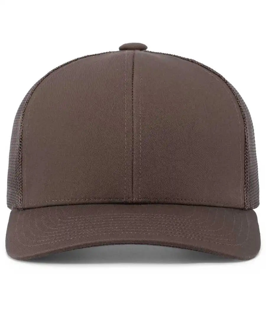 Pacific Headwear 104c Trucker Snapback Cap - Brown - 7’’ - 7 7/8’’