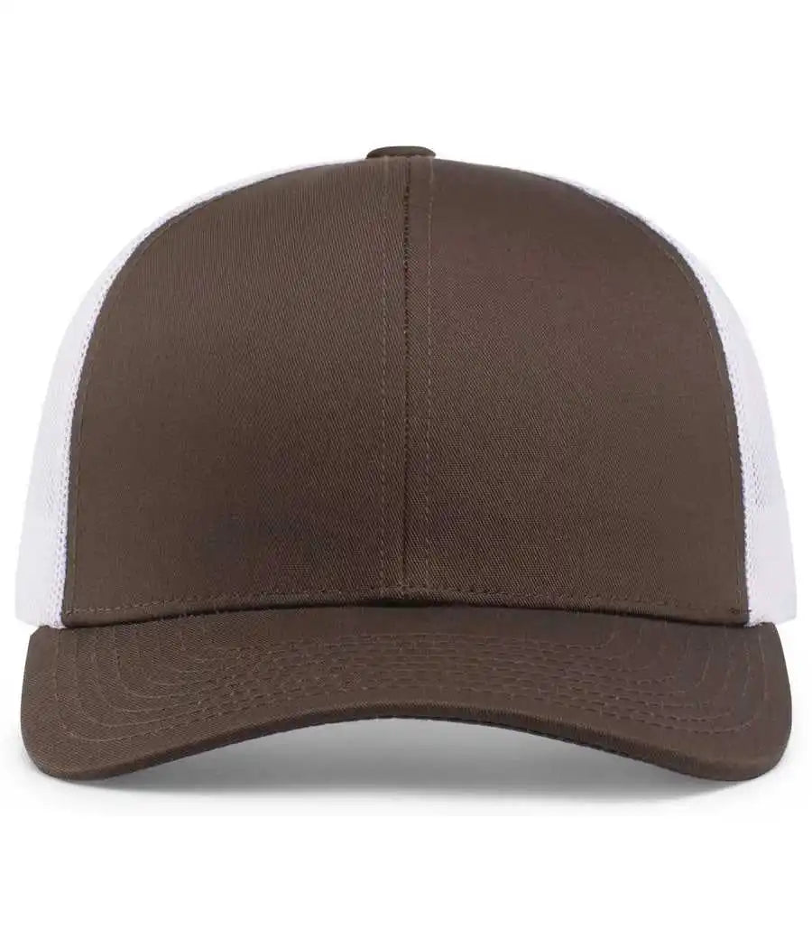 Pacific Headwear 104c Trucker Snapback Cap - Brown White - 7’’ - 7 7/8’’