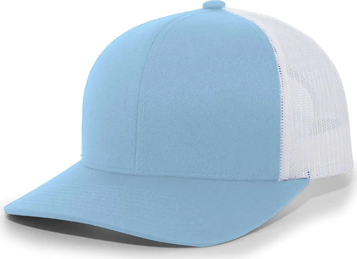 Pacific Headwear 104c Trucker Snapback Cap - Columbia Blue White - 7’’ - 7 7/8’’