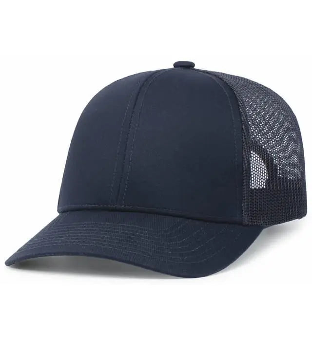 Pacific Headwear 104c Trucker Snapback Cap - Navy
