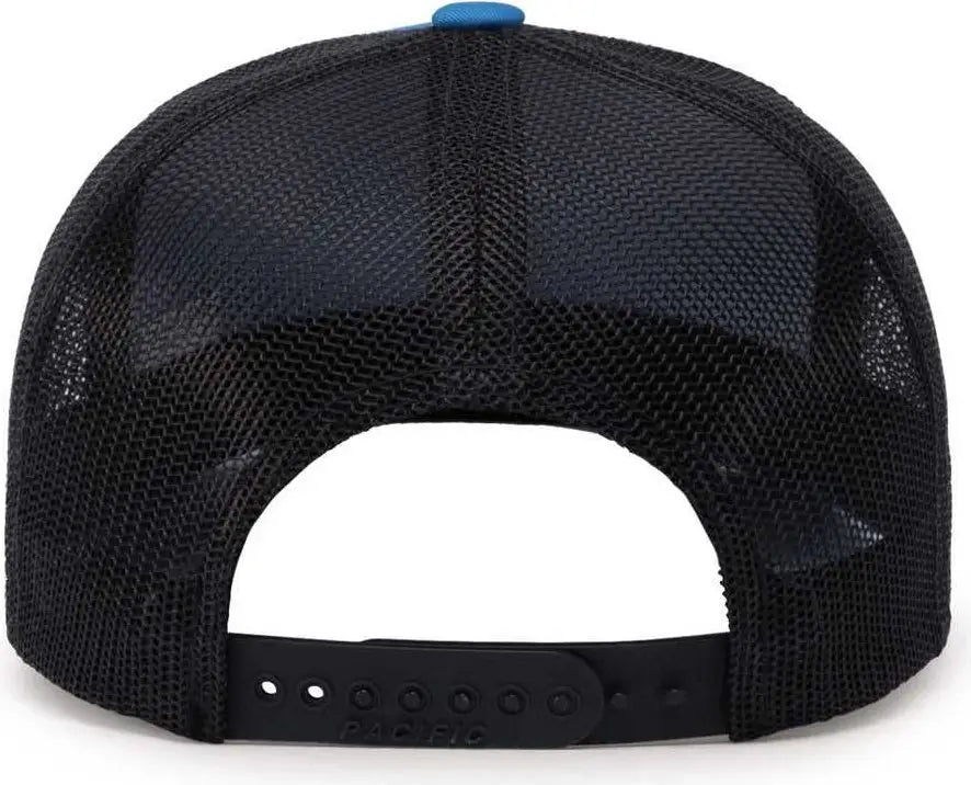 Pacific Headwear 104c Trucker Snapback Cap - Panther Teal Charcoal - Dark Gray / 7’’ - 7 7/8’’