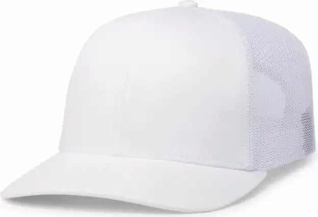 Pacific Headwear 104c Trucker Snapback Cap - White - 7’’ - 7 7/8’’