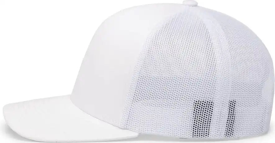 Pacific Headwear 104c Trucker Snapback Cap White / 7’’ 7 7/8’’