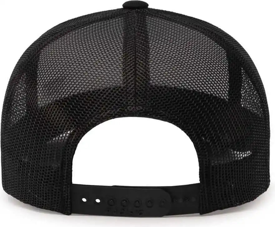 Pacific Headwear 104c Trucker Snapback Cap White Black / 7’’ 7 7/8’’