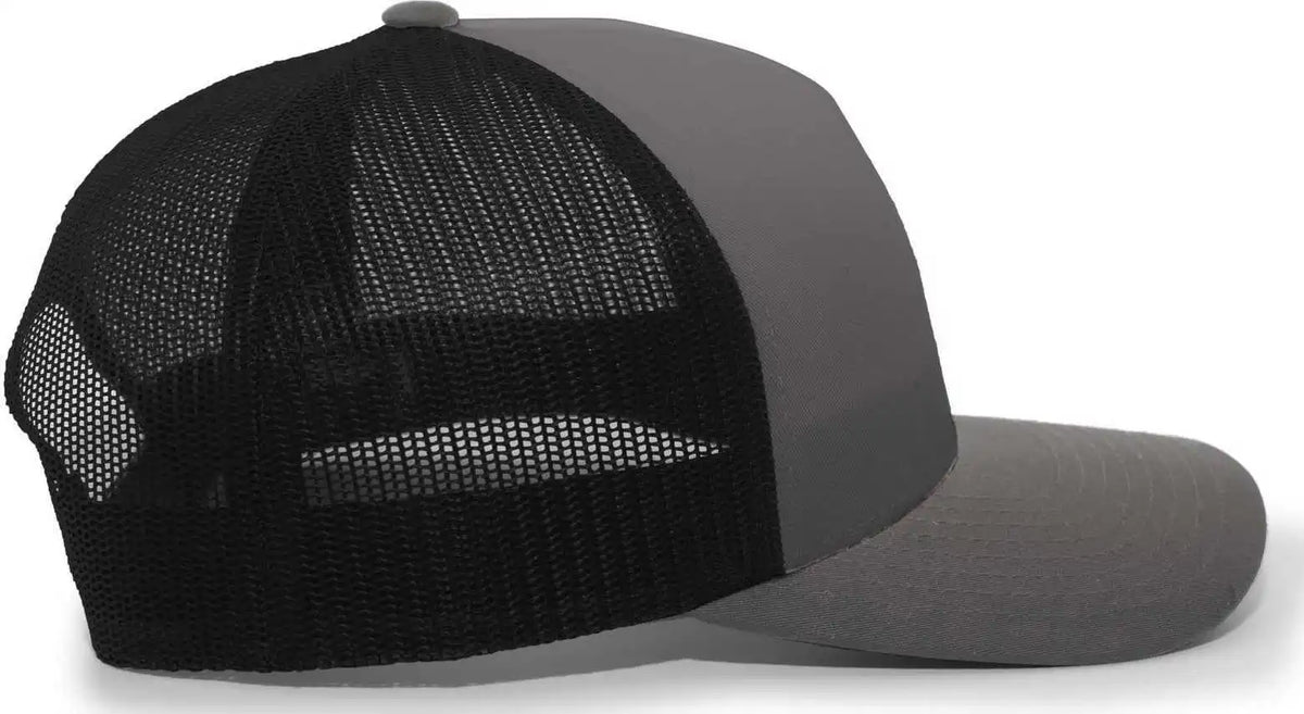 Pacific Headwear 105c 5 Panel Trucker Snapback Cap Graphite Black Dark Gray / 7’’ 7 7/8’’
