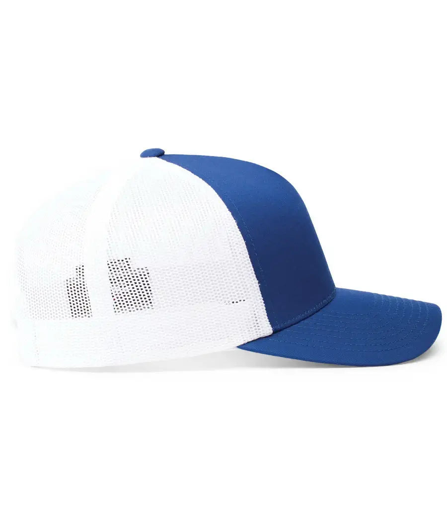 Pacific Headwear 105c 5-panel Trucker Snapback Cap - Royal White - 7’’ - 7 7/8’’