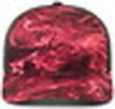 Pacific Headwear 107c Mossy Oak Trucker Snapback - Elements Agua Crimson Lt Charcoal - Gray / 7’’ 7 7/8’’