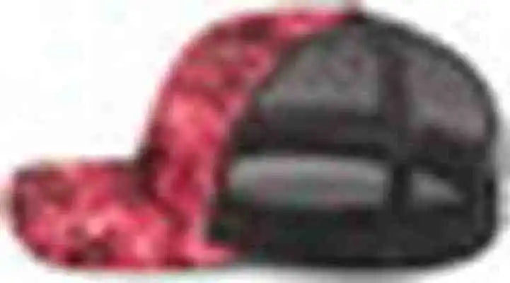 Pacific Headwear 107c Mossy Oak Trucker Snapback Elements Agua Crimson Lt Charcoal Gray / 7’’ 7 7/8’’