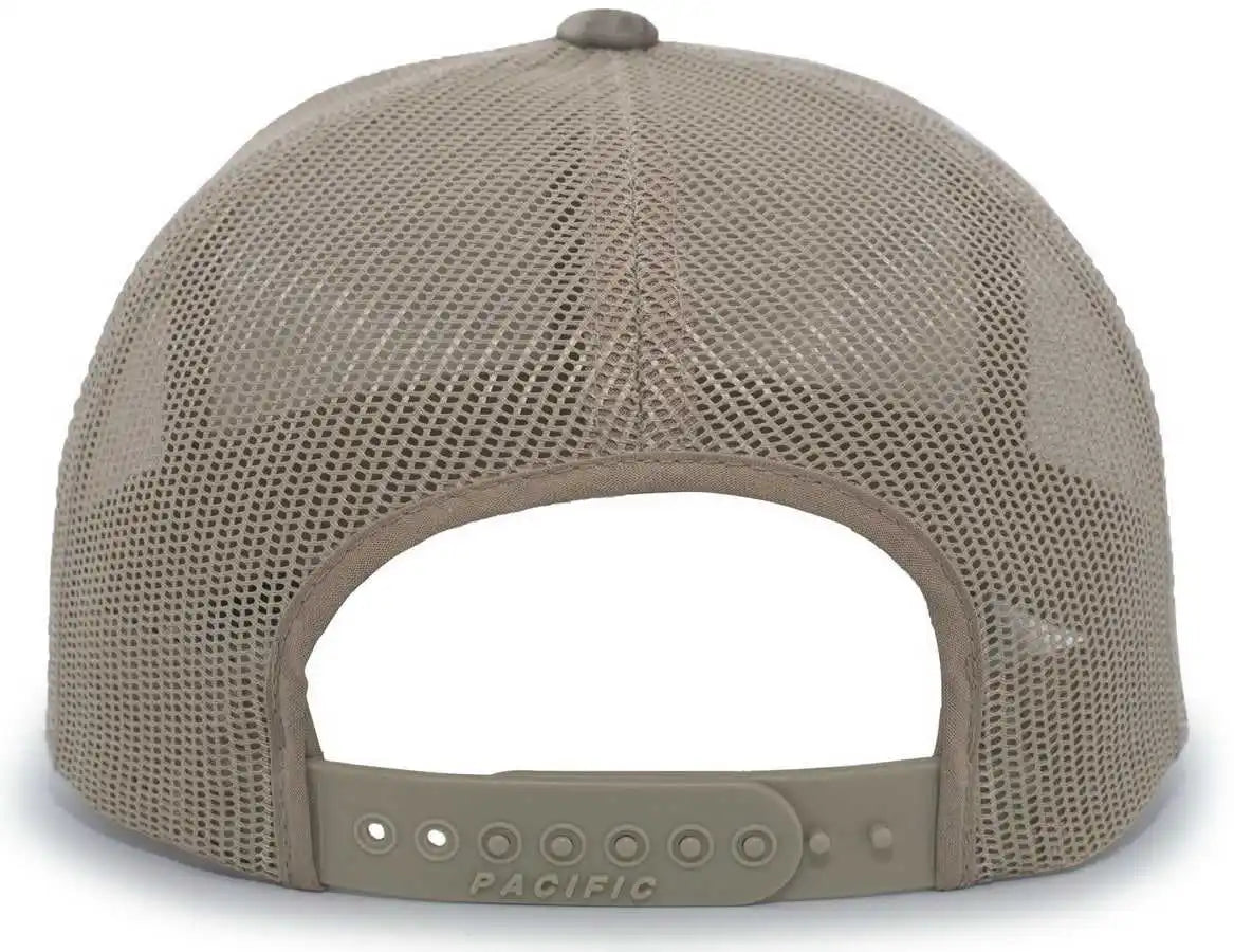 Pacific Headwear 108c Camo Trucker Snapback Cap Break Up Country Khaki Mossy Oak / 7’’ 7 7/8’’