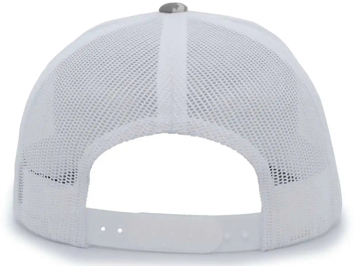 Pacific Headwear 108c Camo Trucker Snapback Cap - Desert White - Sand / 7’’ - 7 7/8’’