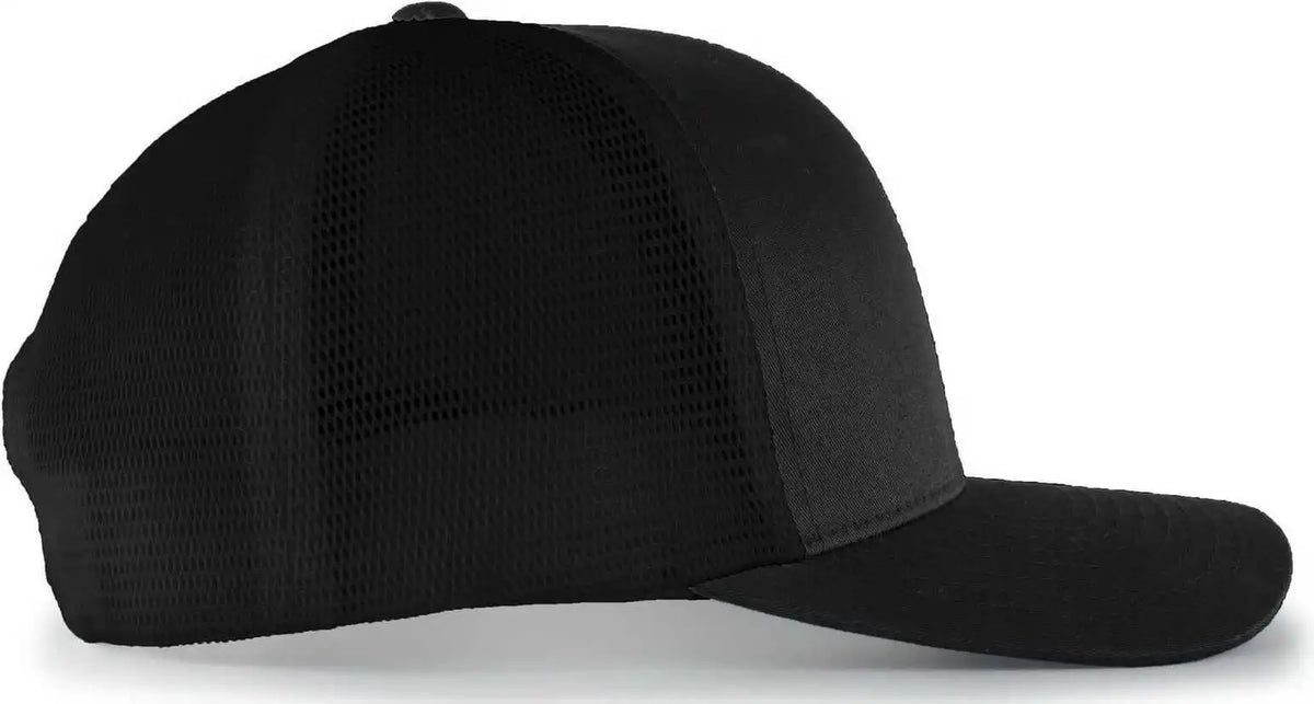 Pacific Headwear 110f Trucker Flexfit Snapback Cap Black / 7’’ 7 7/8’’