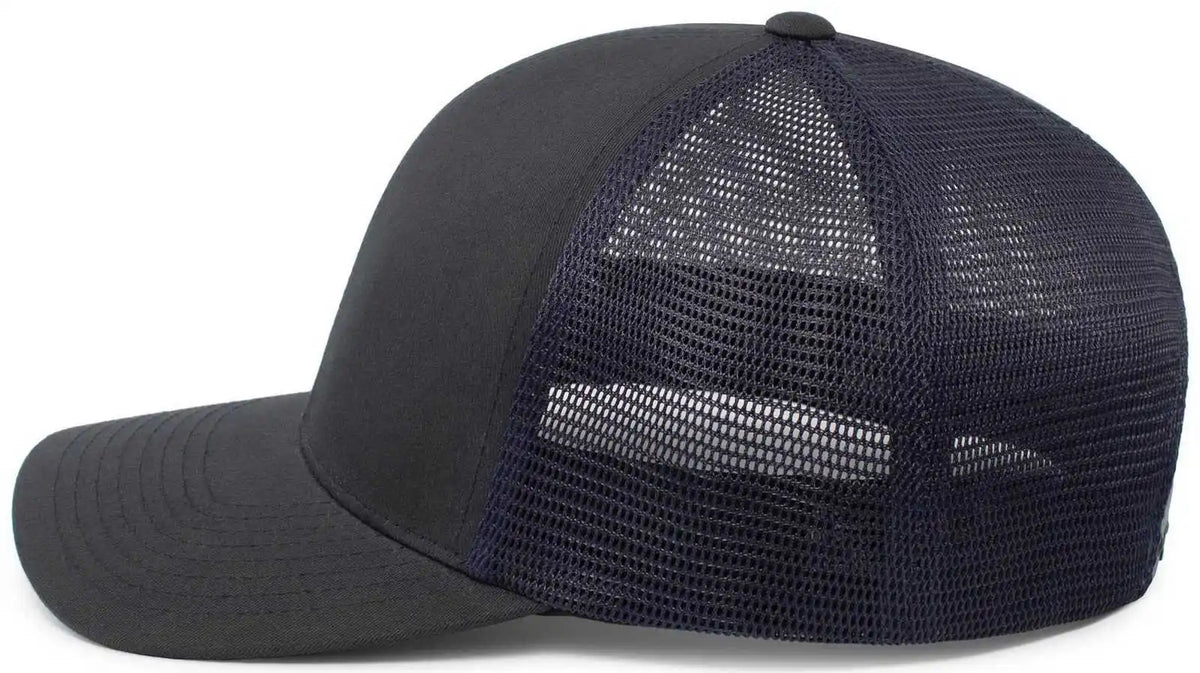 Pacific Headwear 110f Trucker Flexfit Snapback Cap - Navy - 7’’ 7 7/8’’