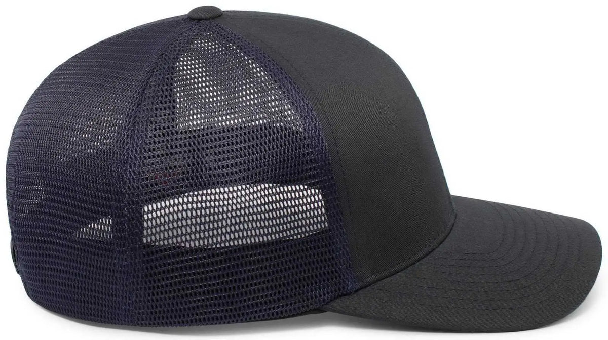 Pacific Headwear 110f Trucker Flexfit Snapback Cap - Navy - 7’’ 7 7/8’’