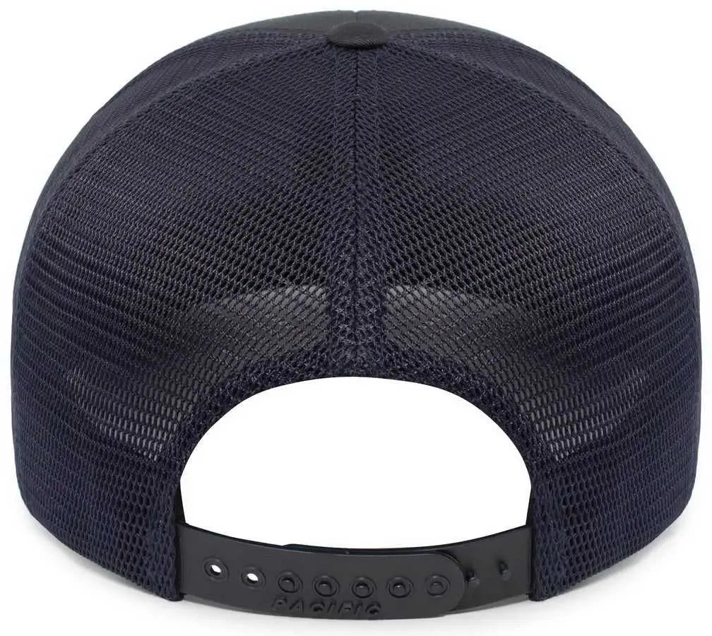 Pacific Headwear 110f Trucker Flexfit Snapback Cap - Navy - 7’’ 7 7/8’’