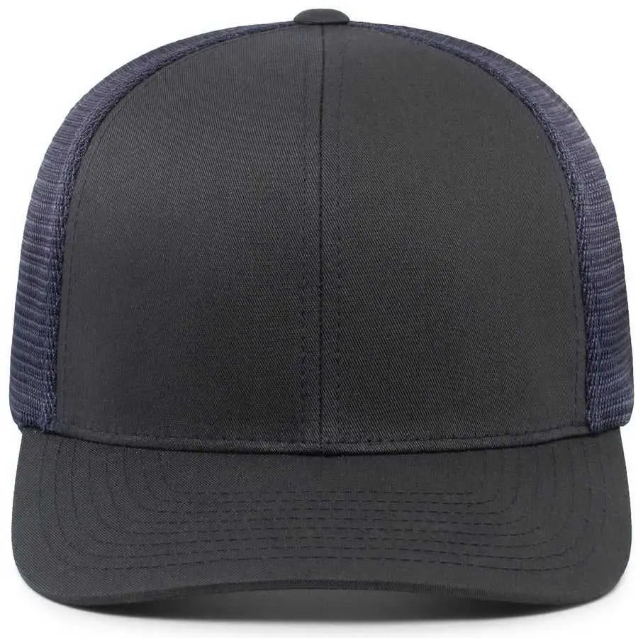 Pacific Headwear 110f Trucker Flexfit Snapback Cap - Navy