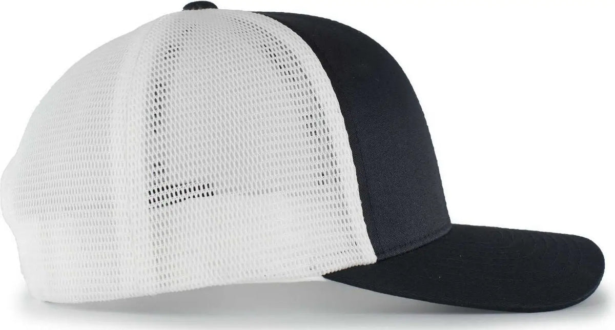 Pacific Headwear 110f Trucker Flexfit Snapback Cap - Navy White - 7’’ - 7 7/8’’