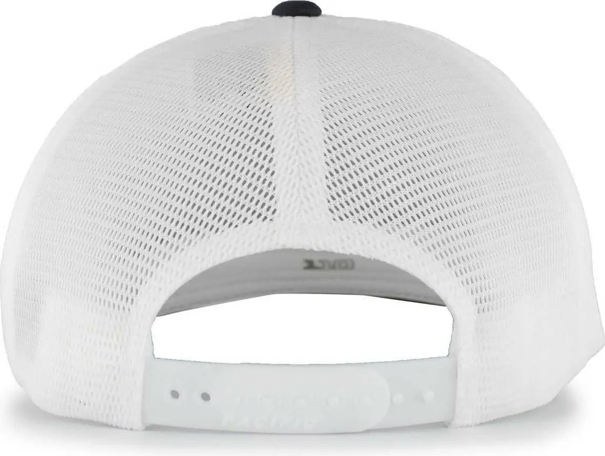 Pacific Headwear 110f Trucker Flexfit Snapback Cap - Navy White - 7’’ - 7 7/8’’