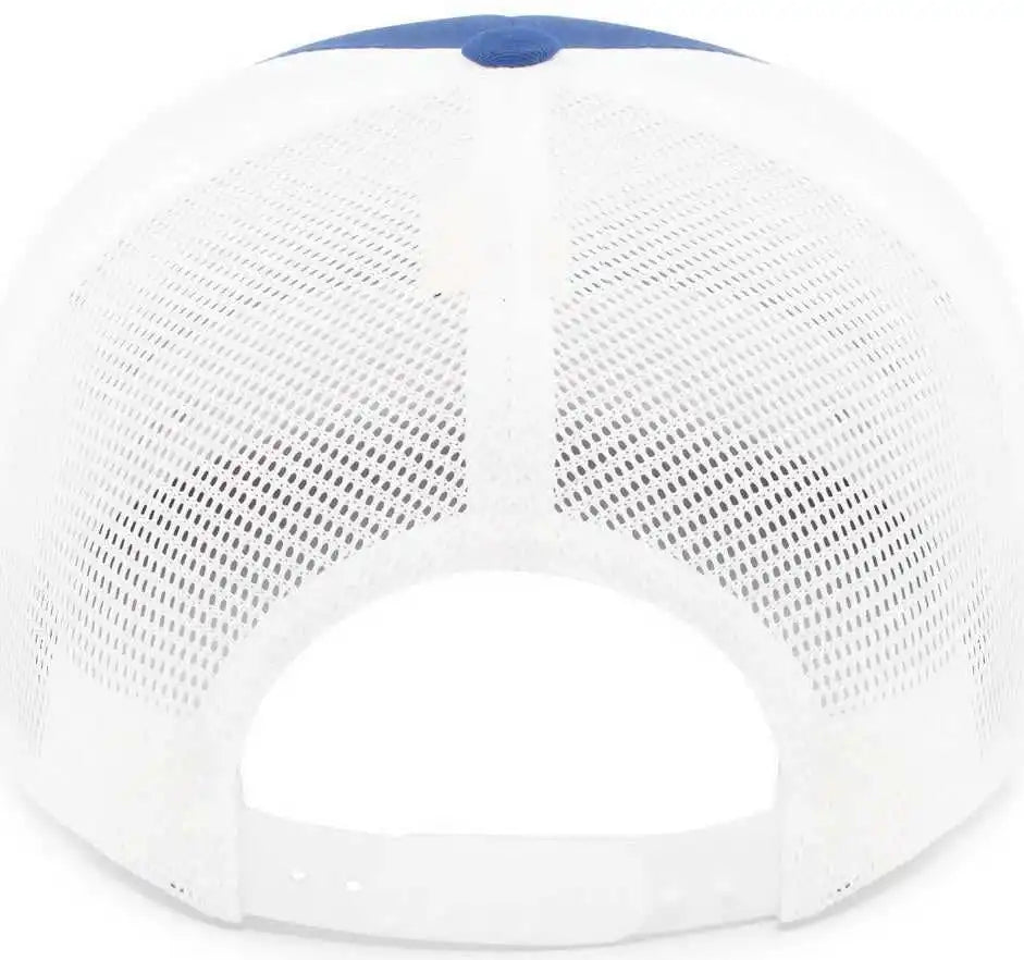Pacific Headwear 110f Trucker Flexfit Snapback Cap - Royal White - 7’’ 7 7/8’’