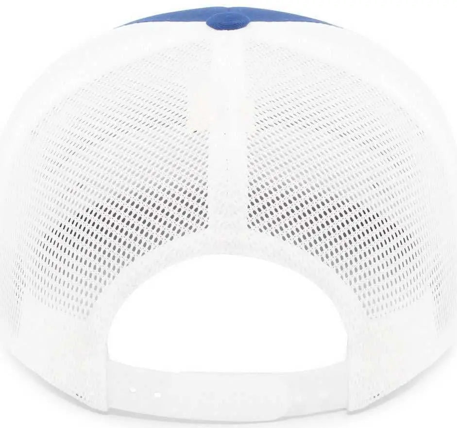 Pacific Headwear 110f Trucker Flexfit Snapback Cap - Royal White - 7’’ 7 7/8’’