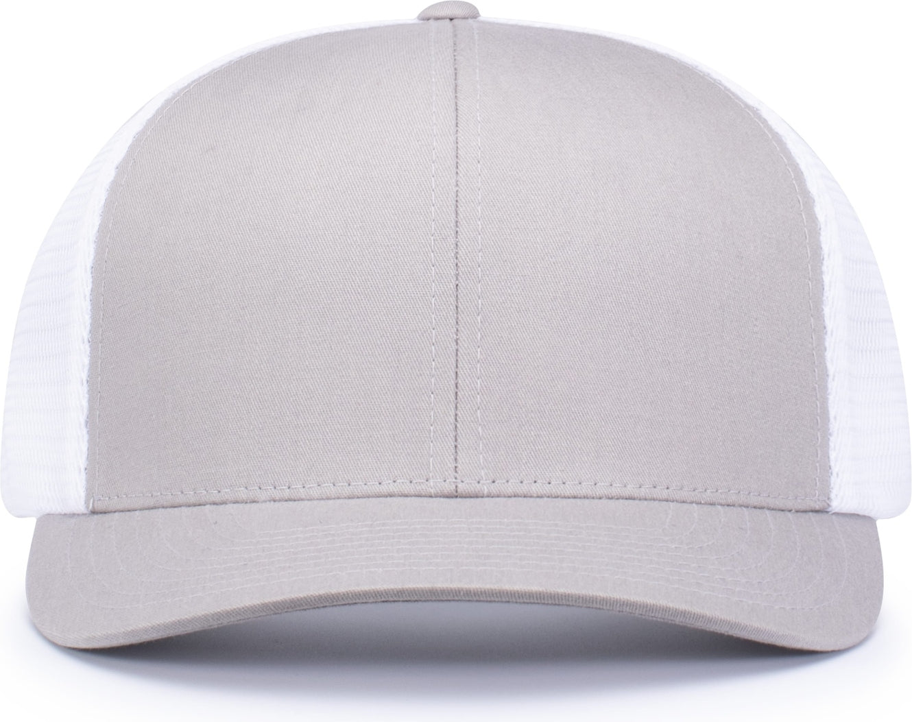 Pacific Headwear 110f Trucker Flexfit Snapback Cap - Silver White - Light Gray / Os