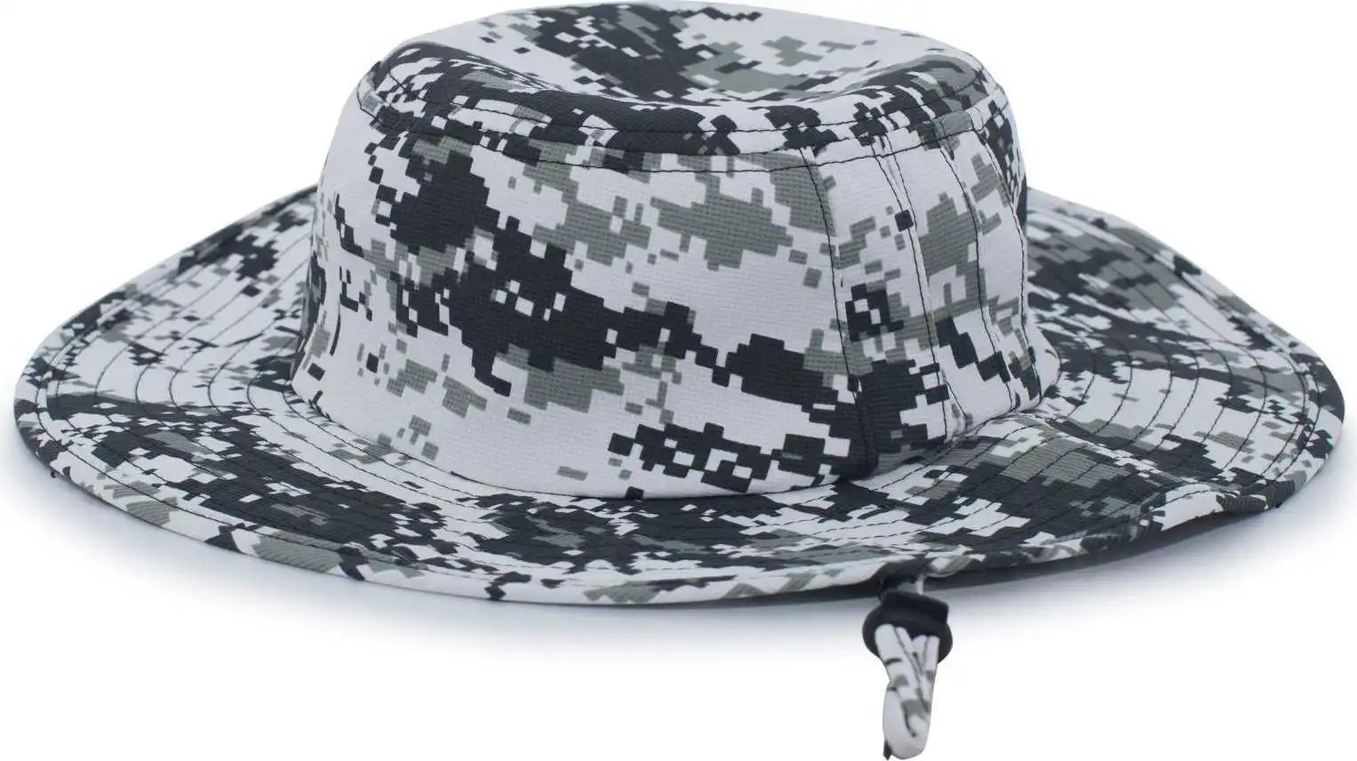 Pacific Headwear 1946 Manta Ray Boonie - Snow Digi Camo - White / 7’’ - 7 7/8’’