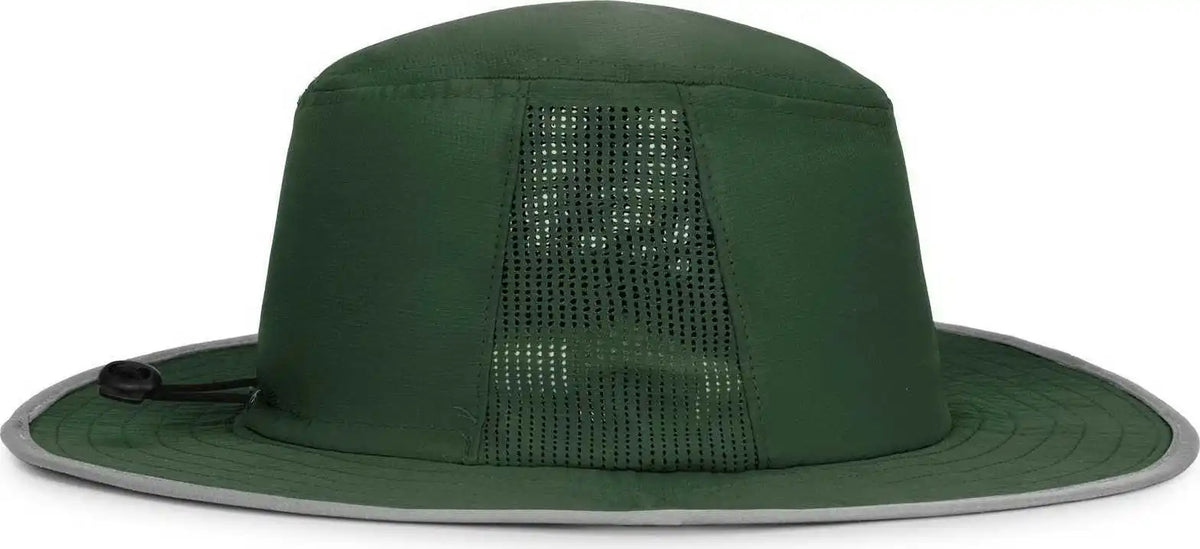 Pacific Headwear 1964b Perforated Legend Boonie - Dark Green Silver - Forest Light Gray / 7’’ 7 7/8’’