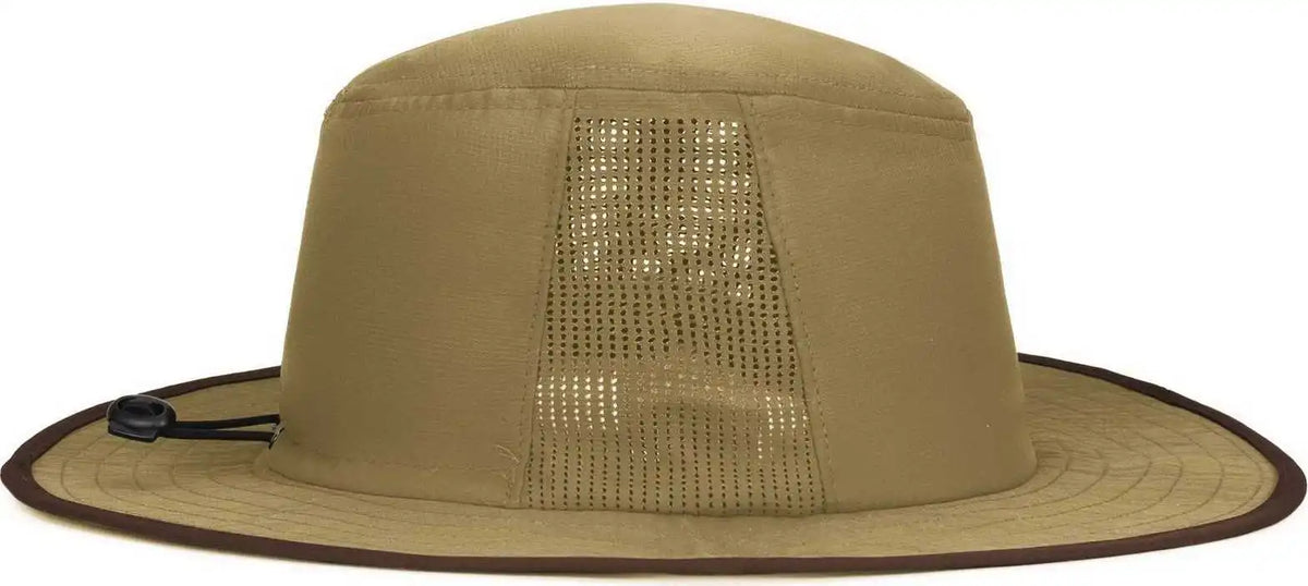Pacific Headwear 1964b Perforated Legend Boonie - Khaki Brown - 7’’ 7 7/8’’