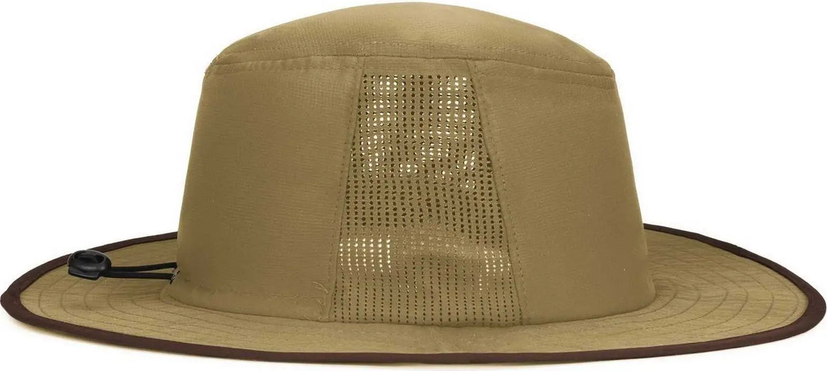 Pacific Headwear 1964b Perforated Legend Boonie - Khaki Brown - 7’’ 7 7/8’’
