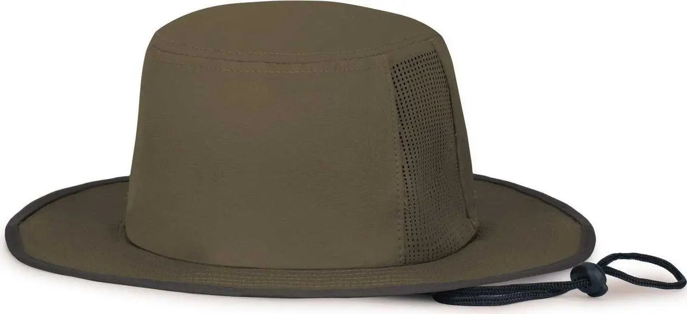 Pacific Headwear 1964b Perforated Legend Boonie - Loden Graphite