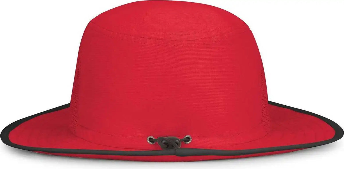 Pacific Headwear 1964b Perforated Legend Boonie - Red Graphite - Dark Gray / 7’’ 7 7/8’’