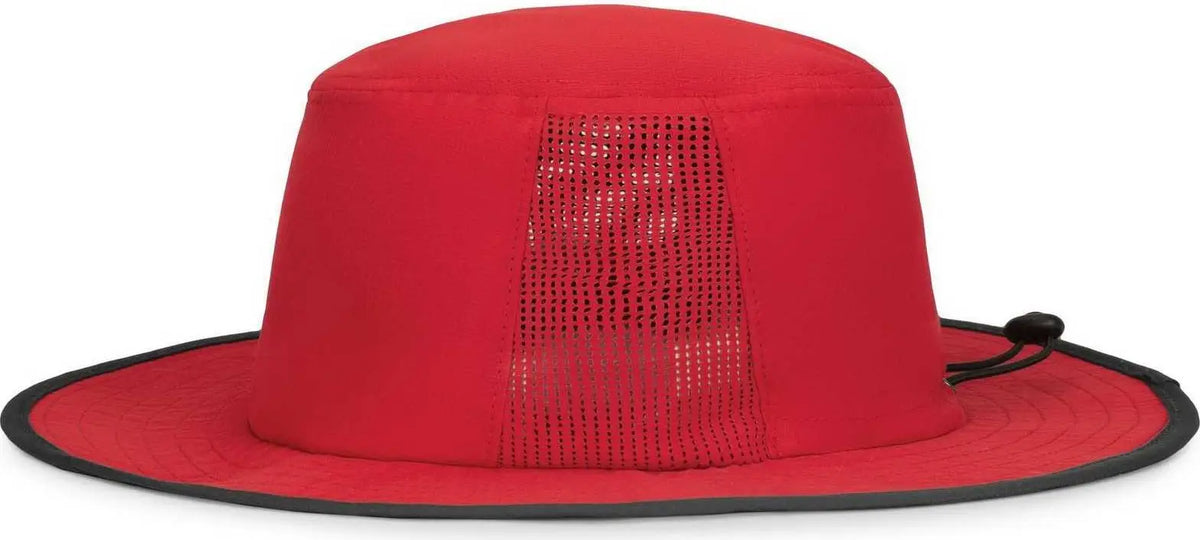 Pacific Headwear 1964b Perforated Legend Boonie - Red Graphite