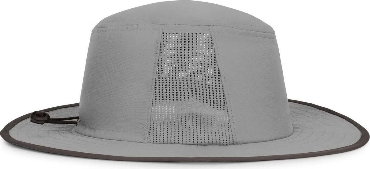 Pacific Headwear 1964b Perforated Legend Boonie - Silver Graphite - Light Gary Dark Gray / 7’’ 7 7/8’’