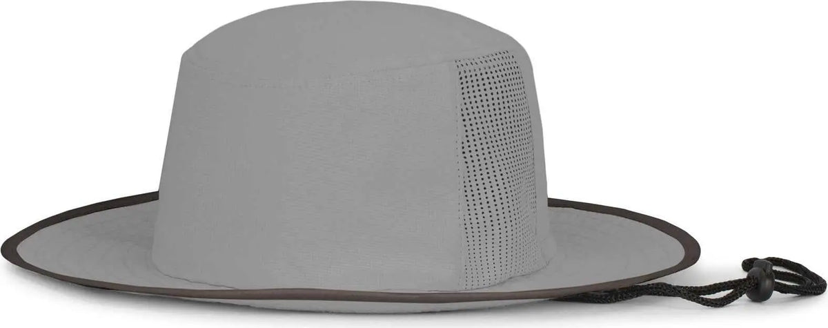 Pacific Headwear 1964b Perforated Legend Boonie - Silver Graphite - Light Gary Dark Gray / 7’’ 7 7/8’’
