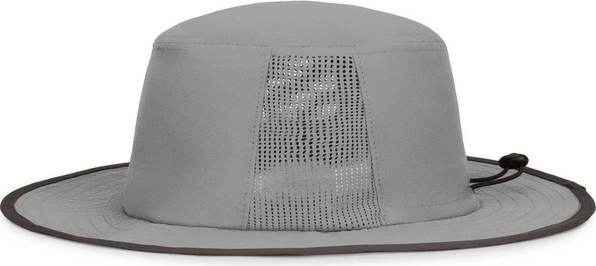 Pacific Headwear 1964b Perforated Legend Boonie - Silver Graphite - Light Gary Dark Gray / 7’’ 7 7/8’’