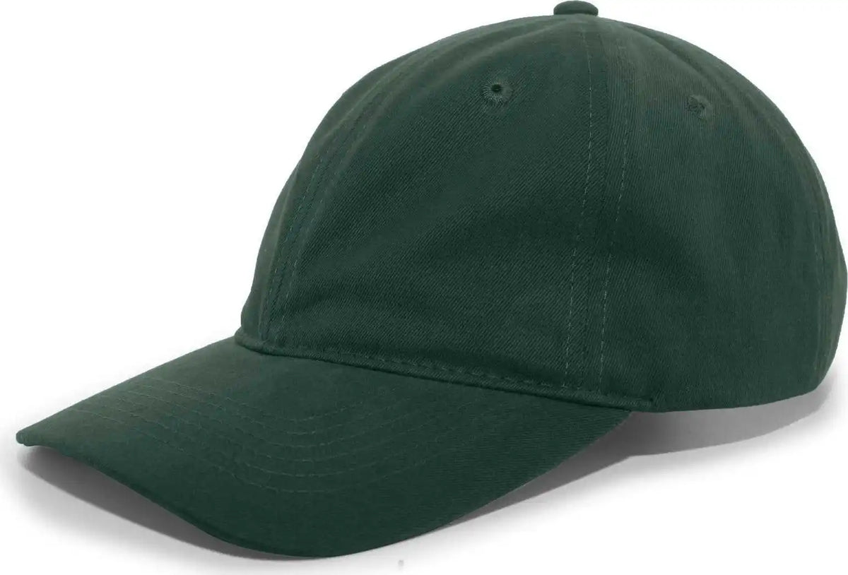 Pacific Headwear 201c Brushed Cotton Twill Buckle Back Cap Hunter Forest / 7’’ 7 7/8’’
