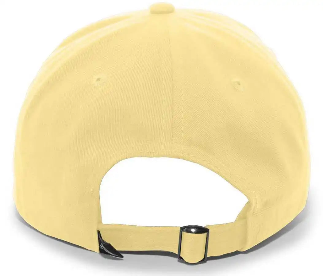 Pacific Headwear 201c Brushed Cotton Twill Buckle Back Cap - Mustard - Yellow / 7’’ - 7 7/8’’
