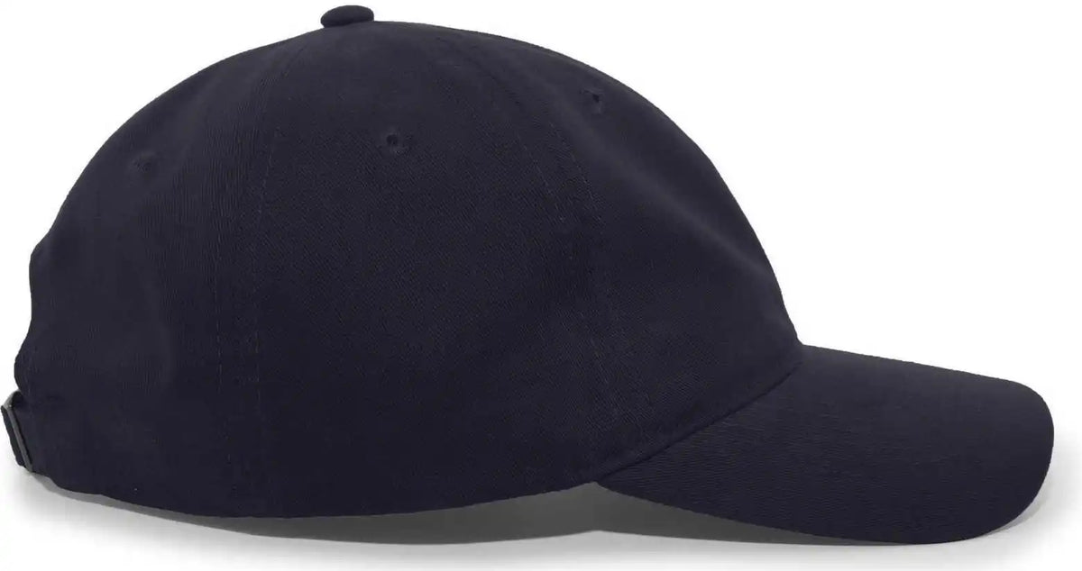 Pacific Headwear 201c Brushed Cotton Twill Buckle Back Cap Navy / 7’’ 7 7/8’’