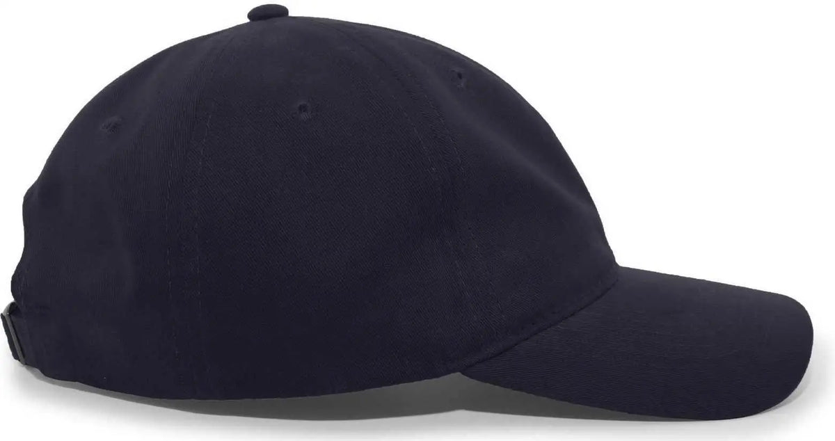Pacific Headwear 201c Brushed Cotton Twill Buckle Back Cap - Navy - 7’’ - 7 7/8’’