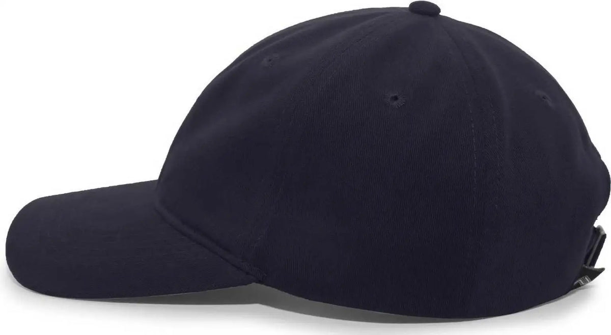Pacific Headwear 201c Brushed Cotton Twill Buckle Back Cap - Navy - 7’’ - 7 7/8’’