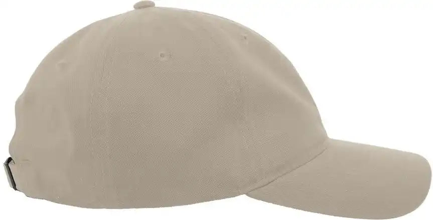 Pacific Headwear 201c Brushed Cotton Twill Buckle Strap Adjustable Cap - Khaki - 7’’ - 7 7/8’’